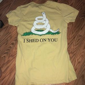 Ripndip “I shed on you” yellow graphic t shirt